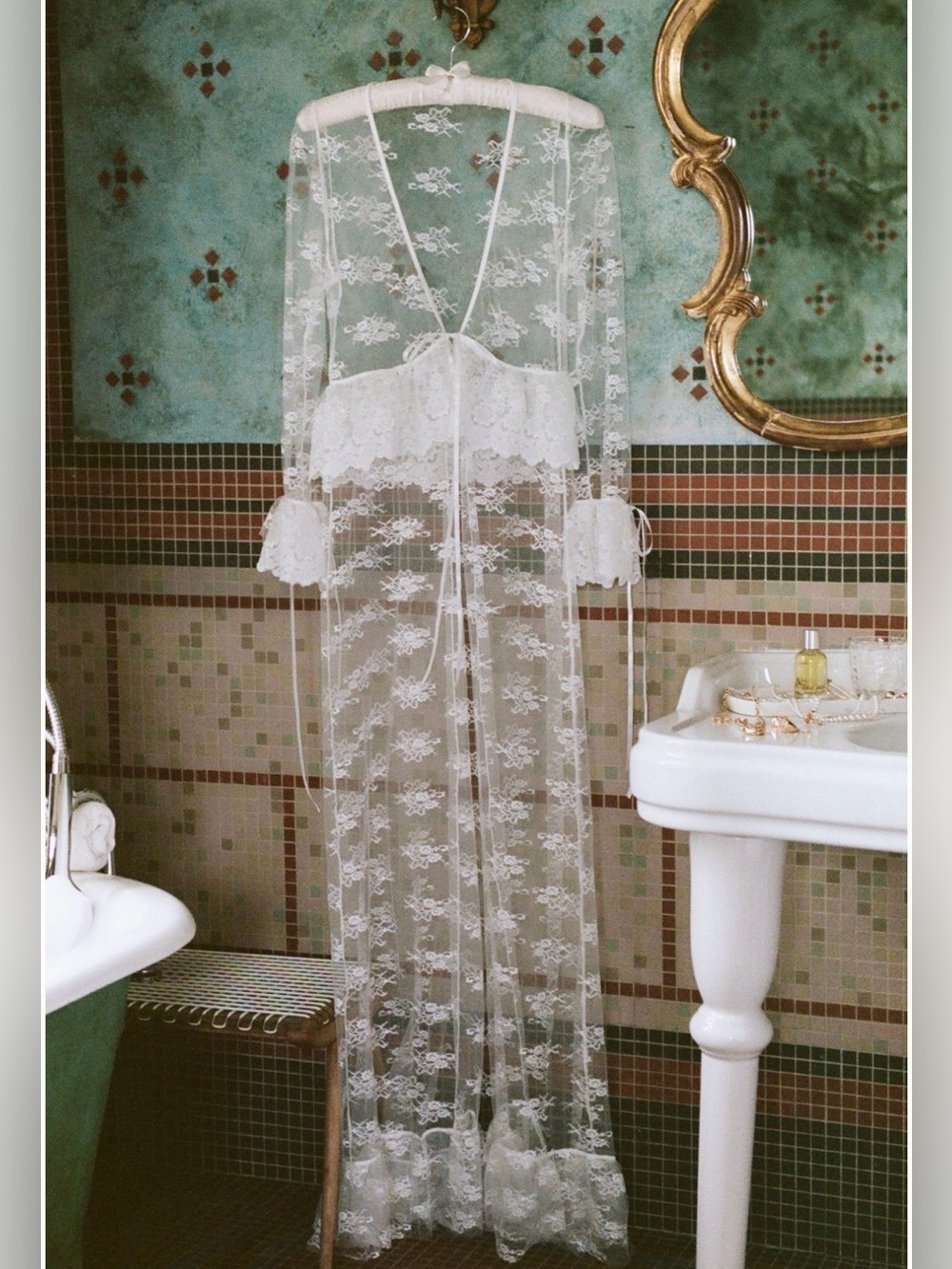 Kilo Brava Ruffle Lace Maxi Robe